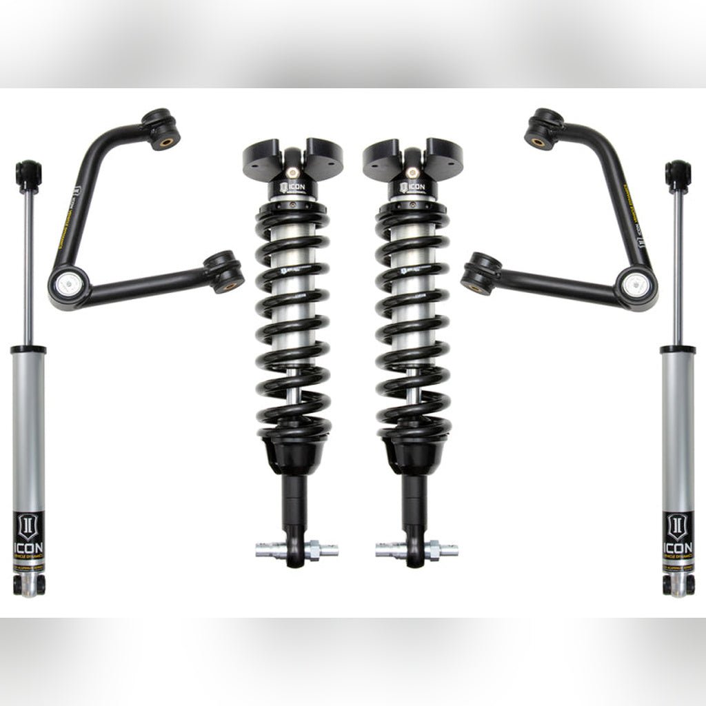 ICON Stage 2 Adjustable Suspension System - 1.5-3.5 in Lift w/ Tubular UCA | 2019-2023 GMC Sierra 1500 - Stateside Performance - Coilovers - ICON - ICON Stage 2 Adjustable Suspension System - 1.5-3.5 in Lift w/ Tubular UCA | 2019-2023 GMC Sierra 1500