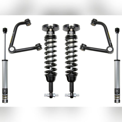 ICON Stage 2 Adjustable Suspension System - 1.5-3.5 in Lift w/ Tubular UCA | 2019-2023 GMC Sierra 1500 - Stateside Performance - Coilovers - ICON - ICON Stage 2 Adjustable Suspension System - 1.5-3.5 in Lift w/ Tubular UCA | 2019-2023 GMC Sierra 1500