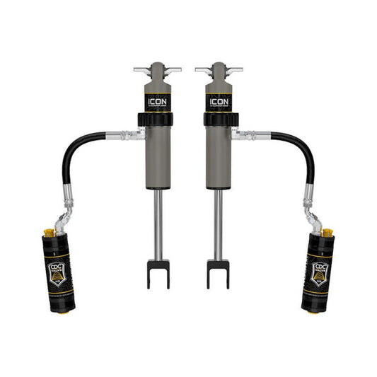 ICON V.S. 2.5 Series Remote Reservoir CDCV Front Coilover Shock Pair - 0-3.5 in Lift | 2011-2014 GMC Sierra 2500 - Stateside Performance - Shocks and Struts - ICON - ICON V.S. 2.5 Series Remote Reservoir CDCV Front Coilover Shock Pair - 0-3.5 in Lift | 2011-2014 GMC Sierra 2500