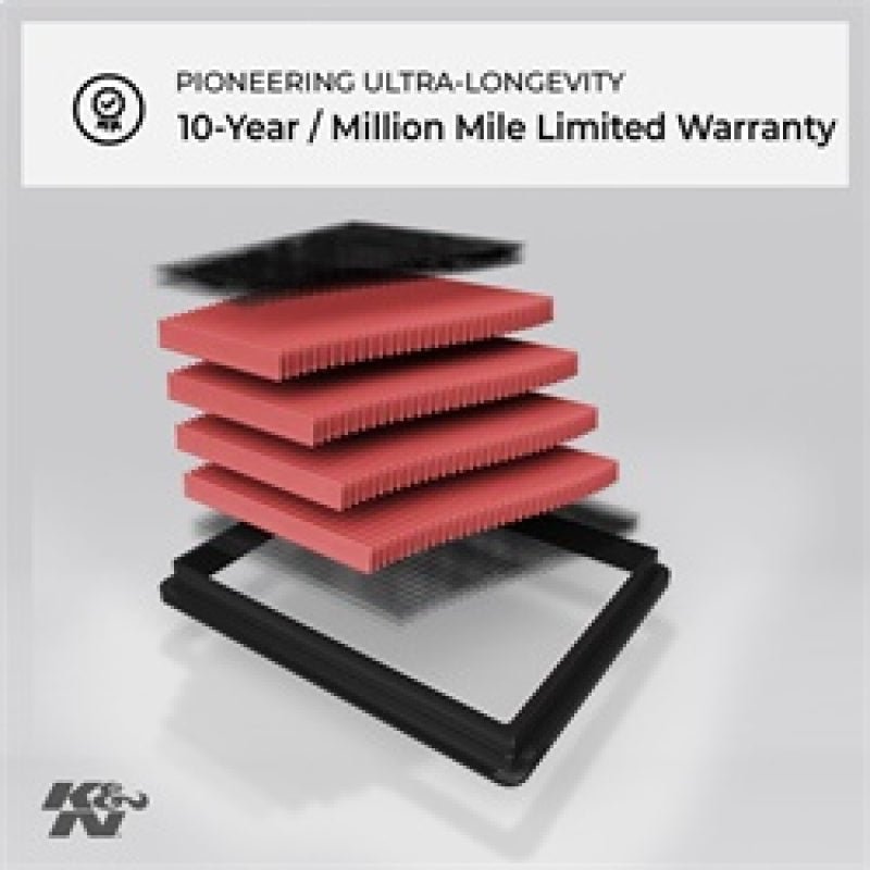 K&N High-Flow Drop-In Air Filter | 2003-2009 Dodge Ram 2500 - Stateside Performance - Air Filters - Drop In - K&N Engineering - K&N High-Flow Drop-In Air Filter | 2003-2009 Dodge Ram 2500
