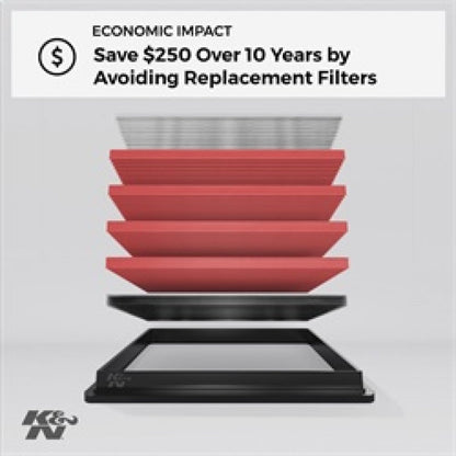 K&N High-Flow Drop-In Air Filter | 2003-2009 Dodge Ram 2500 - Stateside Performance - Air Filters - Drop In - K&N Engineering - K&N High-Flow Drop-In Air Filter | 2003-2009 Dodge Ram 2500