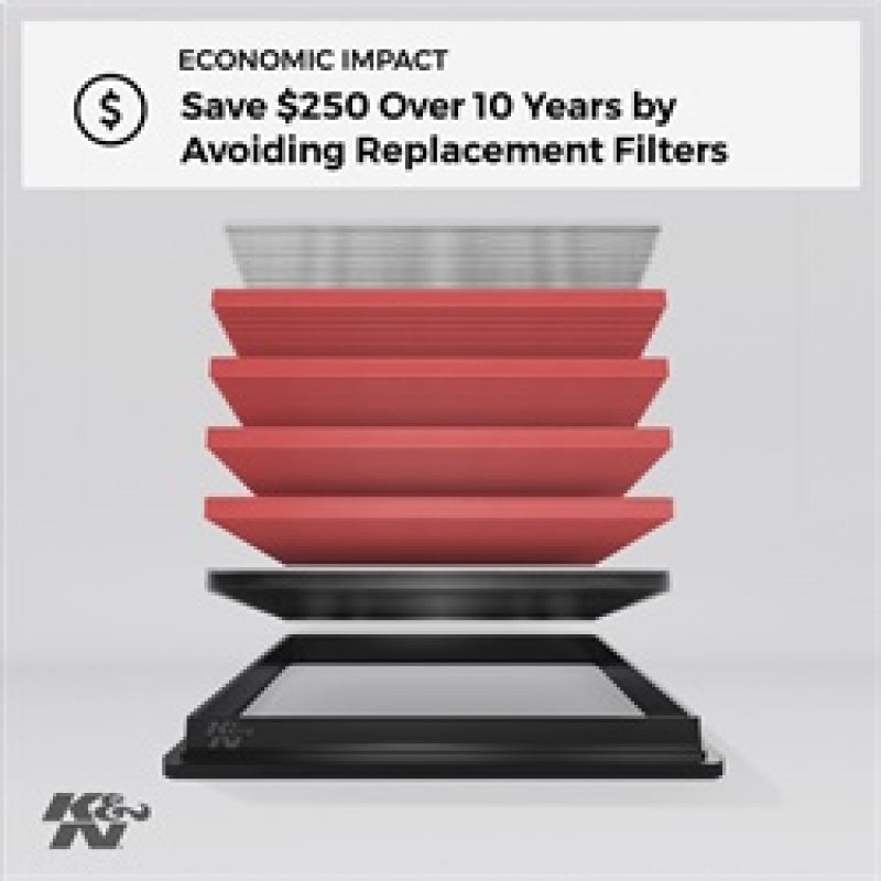 K&N High-Flow Drop-In Air Filter | 2003-2009 Dodge Ram 3500 - Stateside Performance - Air Filters - Drop In - K&N Engineering - K&N High-Flow Drop-In Air Filter | 2003-2009 Dodge Ram 3500