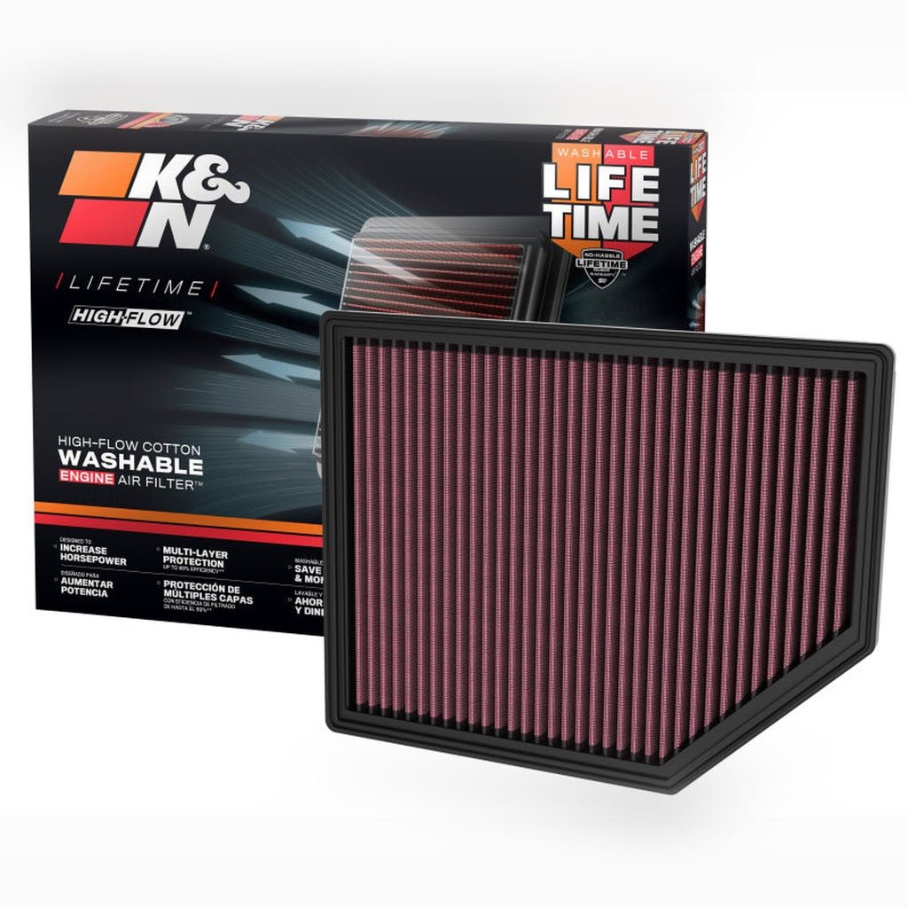 K&N High-Flow Replacement Air Filter | 2024-2026 Ford Ranger - Stateside Performance - Air Filters - Drop In - K&N Engineering - K&N High-Flow Replacement Air Filter | 2024-2026 Ford Ranger