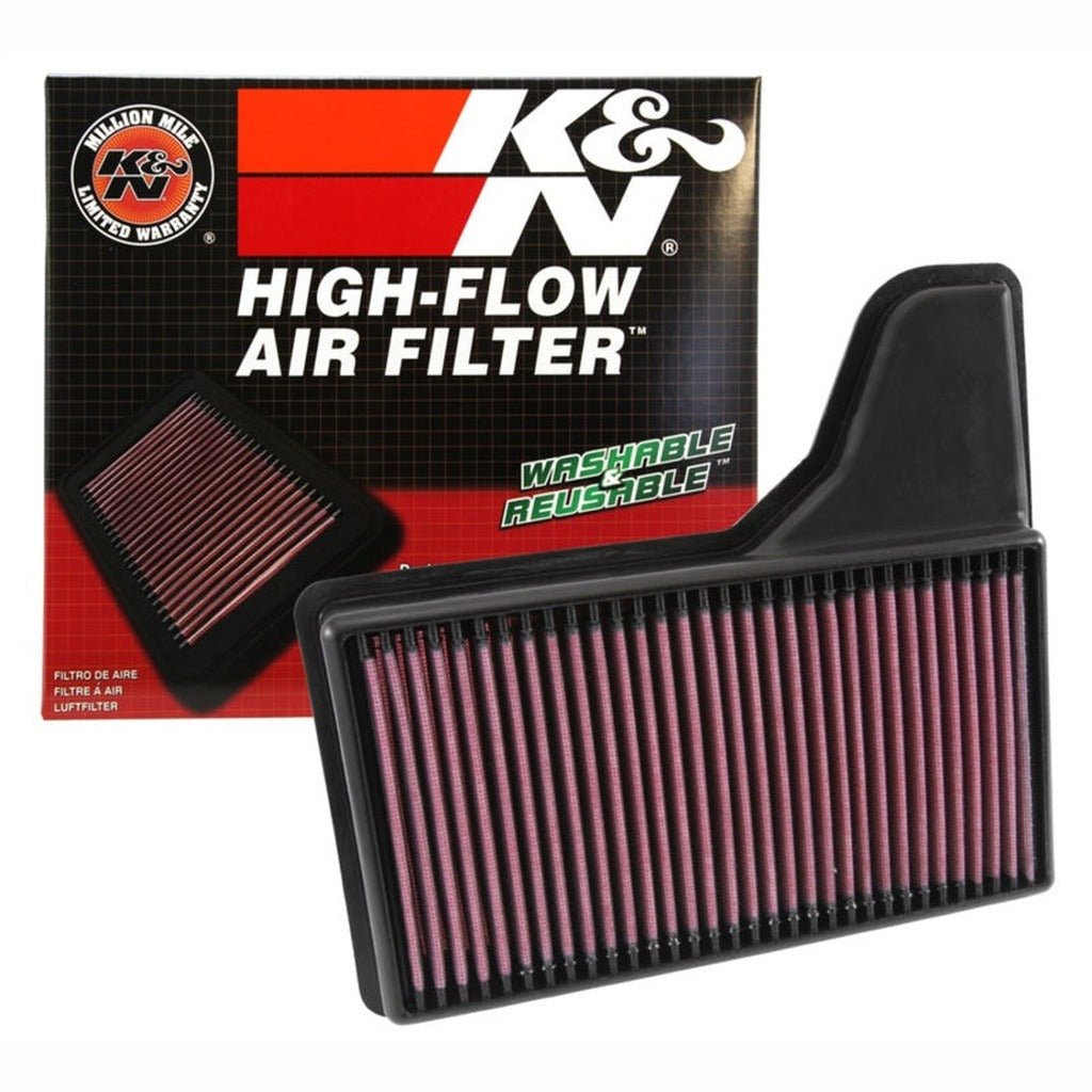 K&N High - Flow Replacement Panel Air Filter | 2015 - 2017 Ford Mustang - Stateside Performance - Air Filters - Drop In - K&N Engineering - K&N High - Flow Replacement Panel Air Filter | 2015 - 2017 Ford Mustang