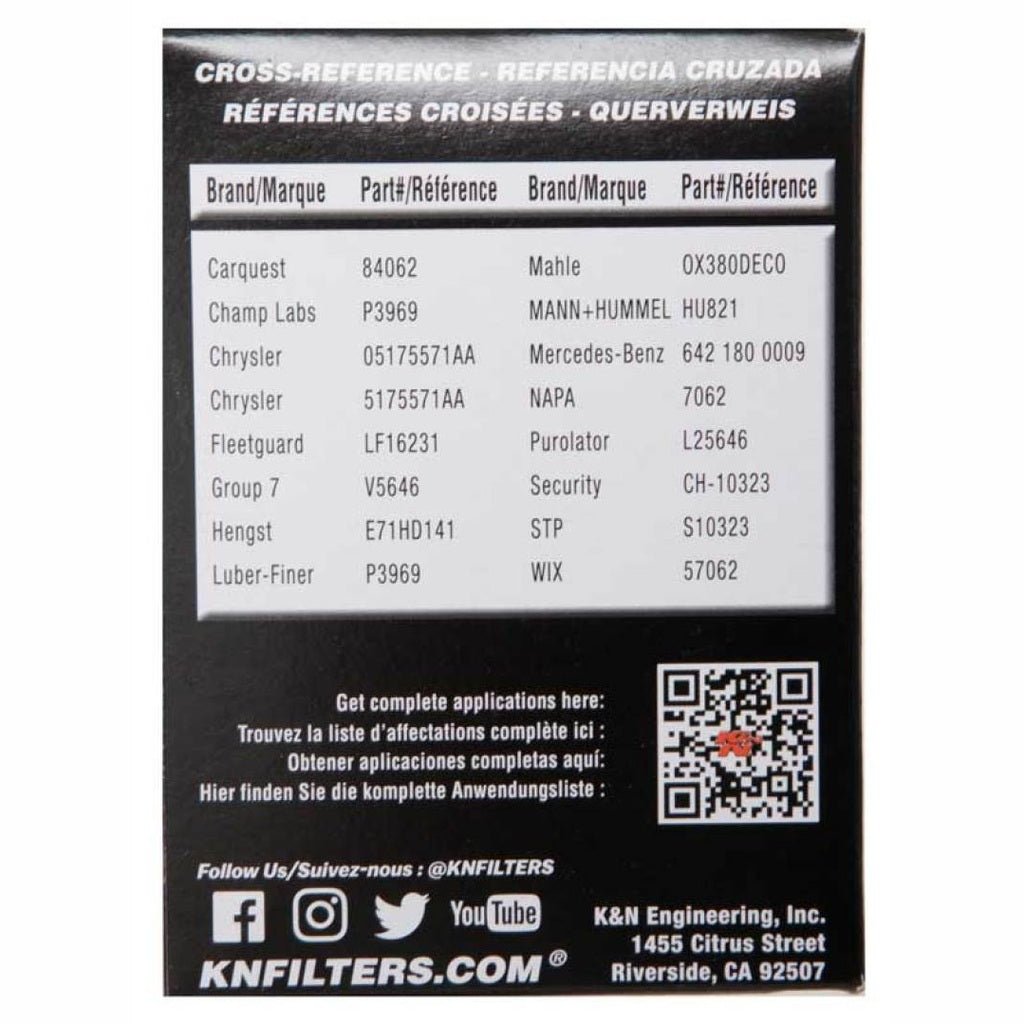 K&N Performance Cartridge Oil Filter | 2020 Ram 1500 - Stateside Performance - Oil Filters - K&N Engineering - K&N Performance Cartridge Oil Filter | 2020 Ram 1500