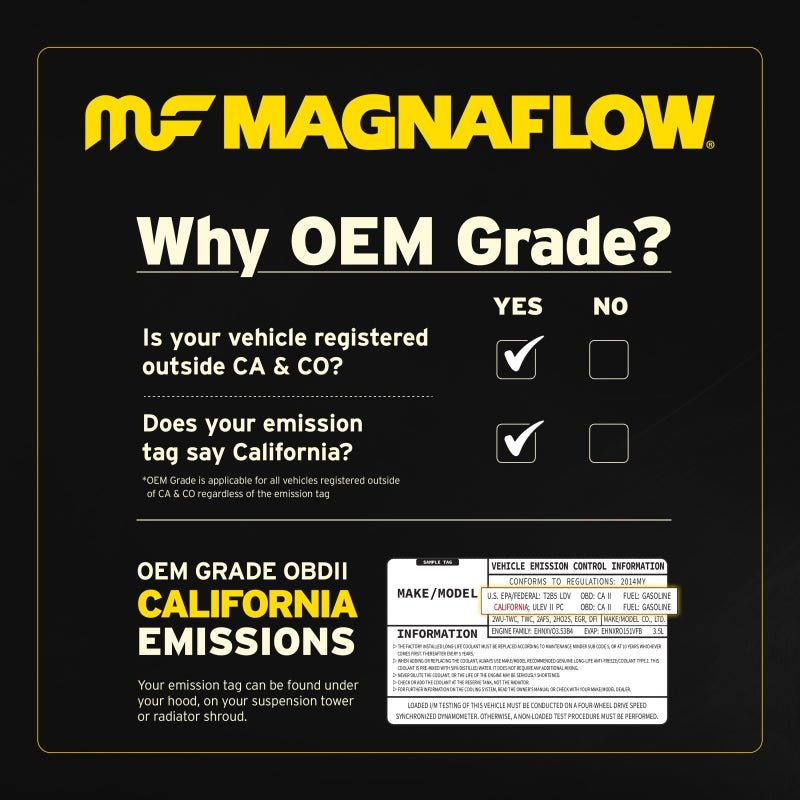 MagnaFlow OEM Grade Direct-Fit Catalytic Converter | 2015-2020 Ford F150 - Stateside Performance - Catalytic Converter Direct Fit - Magnaflow - MagnaFlow OEM Grade Direct-Fit Catalytic Converter | 2015-2020 Ford F150