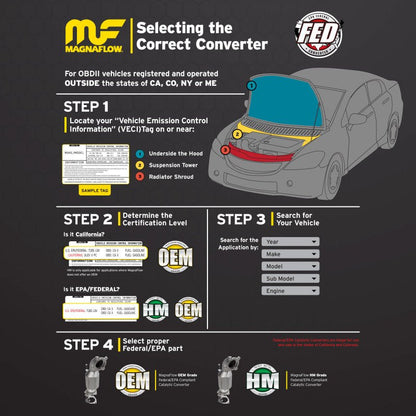 MagnaFlow OEM Grade Direct-Fit Catalytic Converter | 2015-2020 Ford F150 - Stateside Performance - Catalytic Converter Direct Fit - Magnaflow - MagnaFlow OEM Grade Direct-Fit Catalytic Converter | 2015-2020 Ford F150