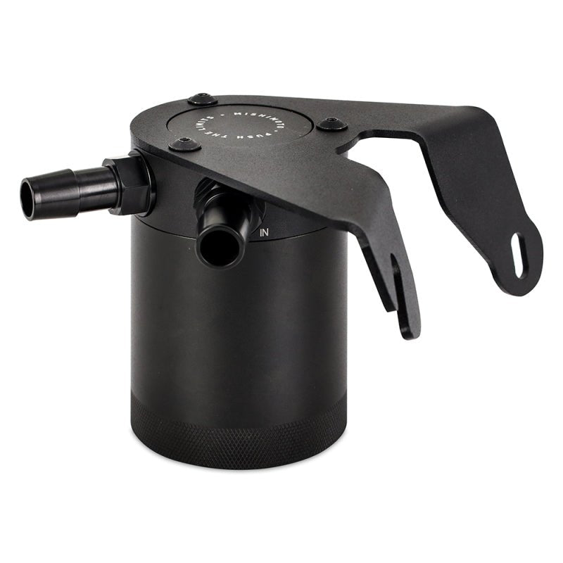 Mishimoto 2.3L Baffled Oil Catch Can PCV Side - Black | 2021-2024 Ford Bronco - Stateside Performance - Oil Catch Cans - Mishimoto - Mishimoto 2.3L Baffled Oil Catch Can PCV Side - Black | 2021-2024 Ford Bronco