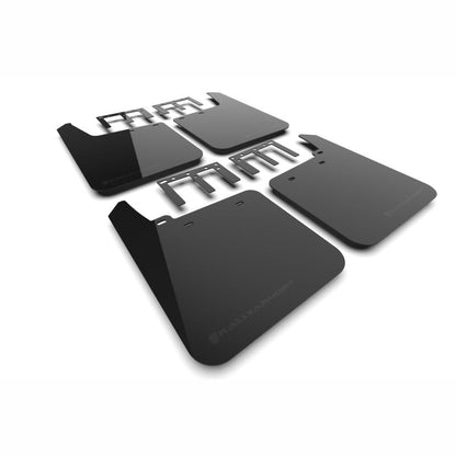 Rally Armor UR Mud Flaps - Black with Metallic Black Logo | 2019 - 2025 GMC Sierra 1500 - Stateside Performance - Mud Flaps - Rally Armor - Rally Armor UR Mud Flaps - Black with Metallic Black Logo | 2019 - 2025 GMC Sierra 1500