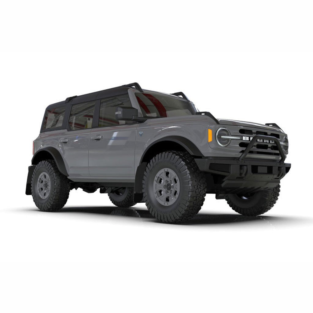 Rally Armor UR Mud Flaps - Black with Orange Logo | 2021 - 2025 Ford Bronco - Stateside Performance - Mud Flaps - Rally Armor - Rally Armor UR Mud Flaps - Black with Orange Logo | 2021 - 2025 Ford Bronco