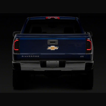 Raxiom Axial Series LED Tail Lights - Black Housing, Smoked Lens | 2015-2019 Chevy Silverado 2500HD - Stateside Performance - Tail Lights - Raxiom - Raxiom Axial Series LED Tail Lights - Black Housing, Smoked Lens | 2015-2019 Chevy Silverado 2500HD