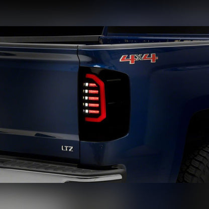 Raxiom Axial Series LED Tail Lights - Black Housing, Smoked Lens | 2015-2019 Chevy Silverado 2500HD - Stateside Performance - Tail Lights - Raxiom - Raxiom Axial Series LED Tail Lights - Black Housing, Smoked Lens | 2015-2019 Chevy Silverado 2500HD