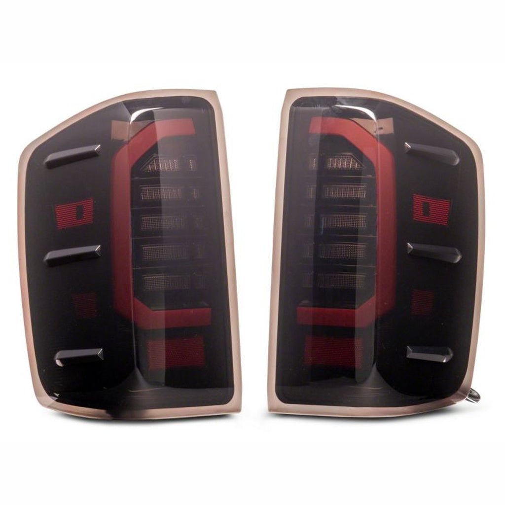 Raxiom Axial Series LED Tail Lights - Black Housing, Smoked Lens | 2015-2019 Chevy Silverado 3500HD - Stateside Performance - Tail Lights - Raxiom - Raxiom Axial Series LED Tail Lights - Black Housing, Smoked Lens | 2015-2019 Chevy Silverado 3500HD