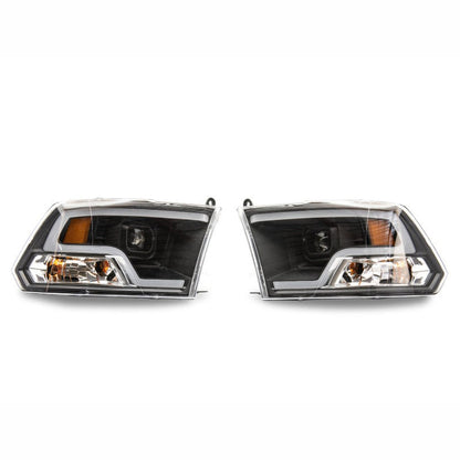 Raxiom LED Halo Projector Headlights - Black | 2011-2018 Ram 1500 - Stateside Performance - Headlights - Raxiom - Raxiom LED Halo Projector Headlights - Black | 2011-2018 Ram 1500