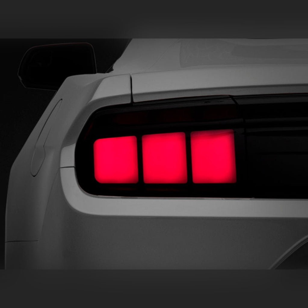 Raxiom Profile LED Tail Lights - Gloss Black Housing, Smoked Lens | 2018-2023 Ford Mustang - Stateside Performance - Tail Lights - Raxiom - Raxiom Profile LED Tail Lights - Gloss Black Housing, Smoked Lens | 2018-2023 Ford Mustang