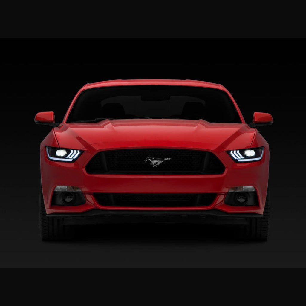 Raxiom Projector Headlights - Black Housing, Clear Lens, OEM HID Bulbs | 2018-2022 Ford Mustang - Stateside Performance - Headlights - Raxiom - Raxiom Projector Headlights - Black Housing, Clear Lens, OEM HID Bulbs | 2018-2022 Ford Mustang