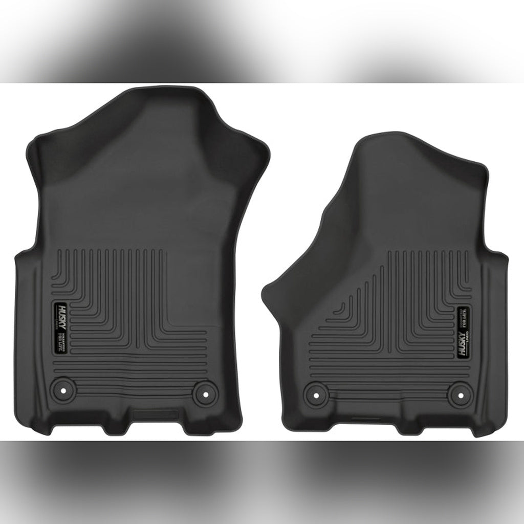 Husky Liners WeatherBeater Front Floor Liners - Black, Crew Cab/Mega Cab | 2018 Ram 2500