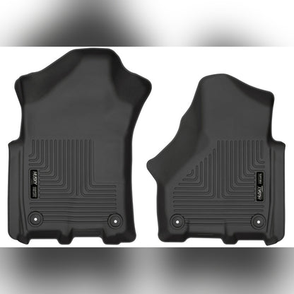 Husky Liners WeatherBeater Front Floor Liners - Black, Crew Cab/Mega Cab | 2018 Ram 2500