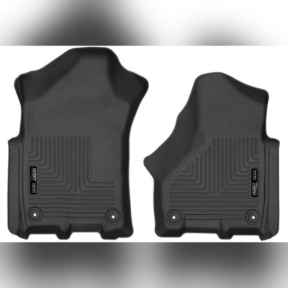 Husky Liners WeatherBeater Front Floor Liners - Black, Crew Cab/Mega Cab | 2019-2025 Ram 3500