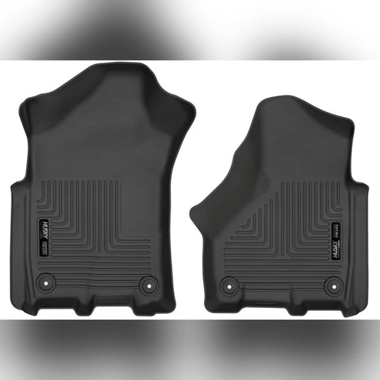 Husky Liners WeatherBeater Front Floor Liners - Black, Crew Cab/Mega Cab | 2019-2025 Ram 2500