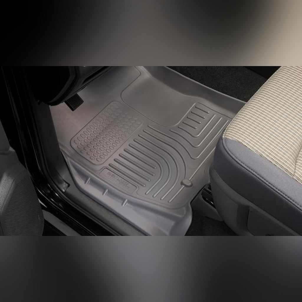Husky Liners WeatherBeater Front & Rear Floor Liners - Black, SuperCab | 2017-2022 Ford F250 Super Duty