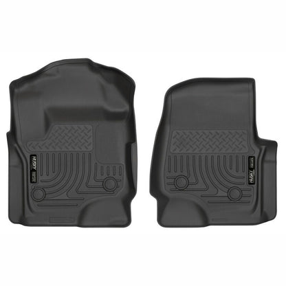 Husky Liners WeatherBeater Front & Rear Floor Liners - Black, SuperCab | 2017-2022 Ford F250 Super Duty