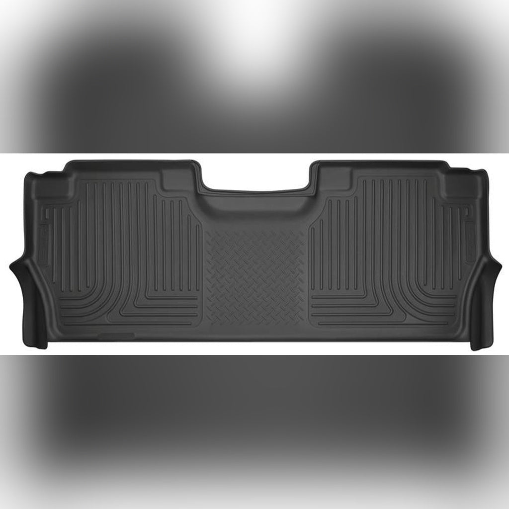 Husky Liners WeatherBeater Rear Floor Liners - Black | 2023-2026 Ford F250 Super Duty