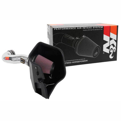 K&N 63 Series AirCharger Cold Air Intake Kit - 5.3L/6.2L V8 | 2019-2026 Chevy Silverado 1500