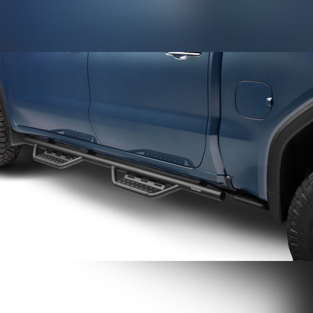 N-Fab RS Nerf Step Bars - Cab Length, Textured Black | 2019-2026 Chevy Silverado 1500