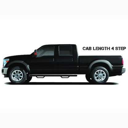 N-Fab RS Nerf Step Bars - Cab Length, Textured Black | 2019-2026 Chevy Silverado 1500