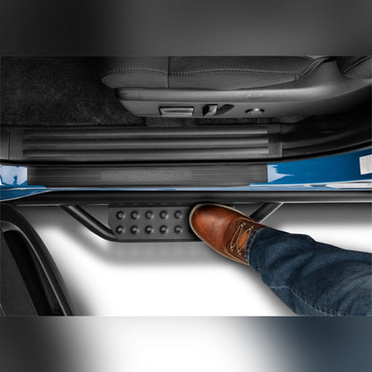 N-Fab RS Nerf Step Bars - Cab Length, Textured Black | 2019-2026 Chevy Silverado 1500