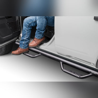 N-Fab Nerf Step Wheel-to-Wheel Side Steps - 3 in SRW, Textured Black, 4 Door | 2021-2025 Ford Bronco