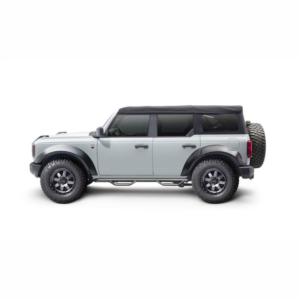 N-Fab Nerf Step Wheel-to-Wheel Side Steps - 3 in SRW, Textured Black, 4 Door | 2021-2025 Ford Bronco