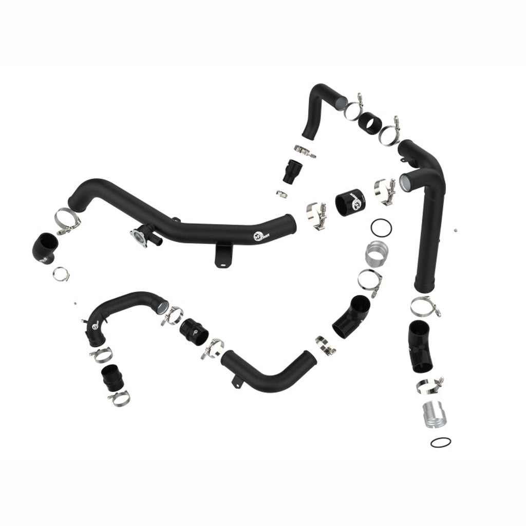 aFe BladeRunner Aluminum Hot & Cold Charge Pipe Kit - Black | 2021-2025 Ford Bronco