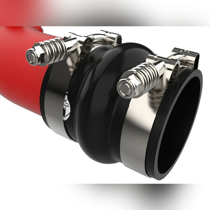aFe BladeRunner Aluminum Hot & Cold Charge Pipe Kit - Red, 6.7L V8 | 2023-2025 Ford F250 Super Duty