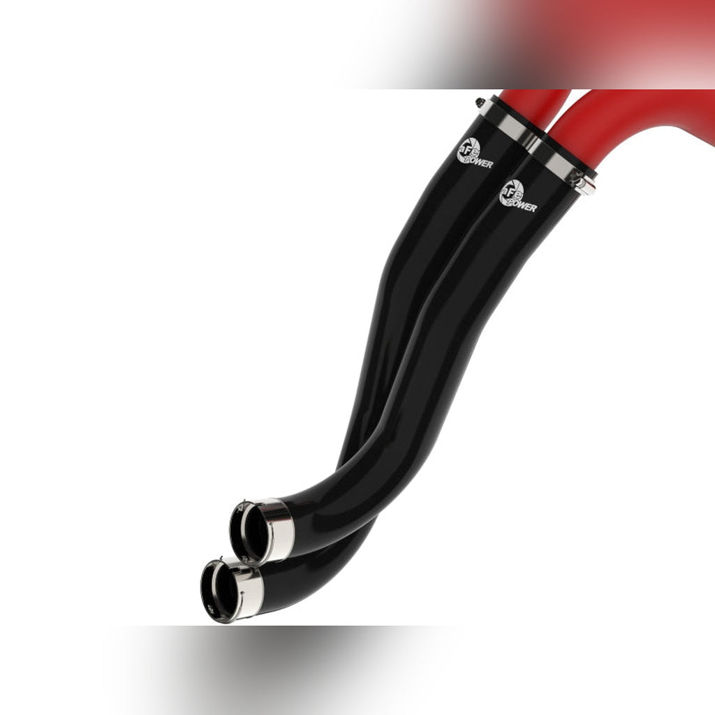 aFe BladeRunner Aluminum Hot and Cold Charge Pipe Kit - Red | 2022-2025 Ford Bronco Raptor