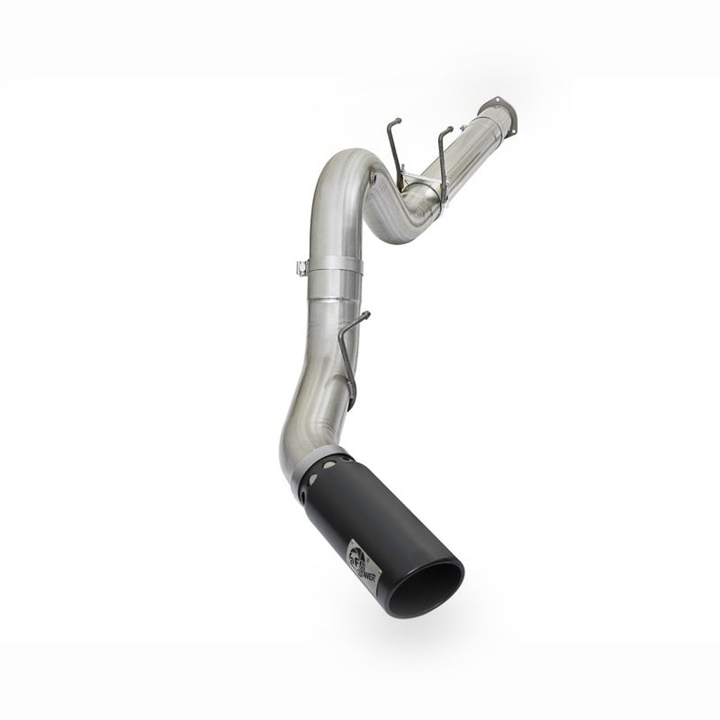 aFe ATLAS DPF-Back Aluminized Steel Exhaust System - 5 in, Black Tip | 2017-2022 Ford F250 Super Duty