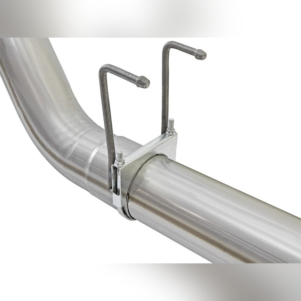 aFe ATLAS DPF-Back Aluminized Steel Exhaust System - 5 in, Black Tip | 2017-2022 Ford F250 Super Duty