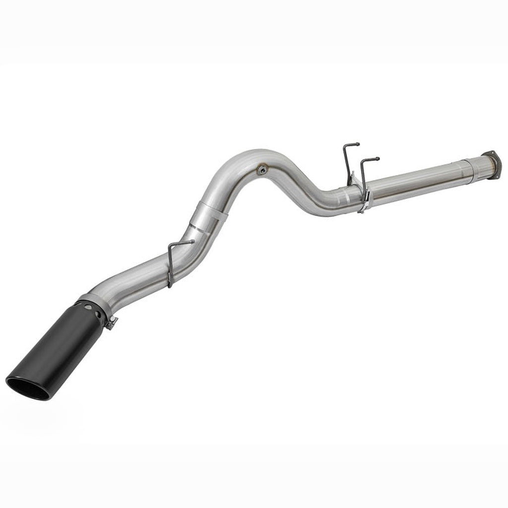 aFe ATLAS DPF-Back Aluminized Steel Exhaust System - 5 in, Black Tip | 2017-2022 Ford F250 Super Duty