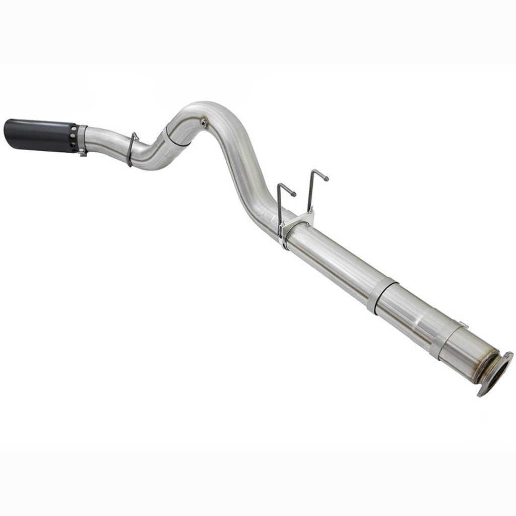 aFe ATLAS DPF-Back Aluminized Steel Exhaust System - 5 in, Black Tip | 2017-2022 Ford F250 Super Duty