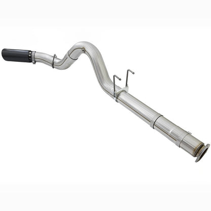 aFe ATLAS DPF-Back Aluminized Steel Exhaust System - 5 in, Black Tip | 2017-2022 Ford F250 Super Duty