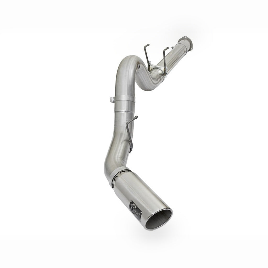 aFe ATLAS DPF-Back Aluminized Steel Exhaust System - 5 in, Polished Tip | 2017-2022 Ford F250 Super Duty