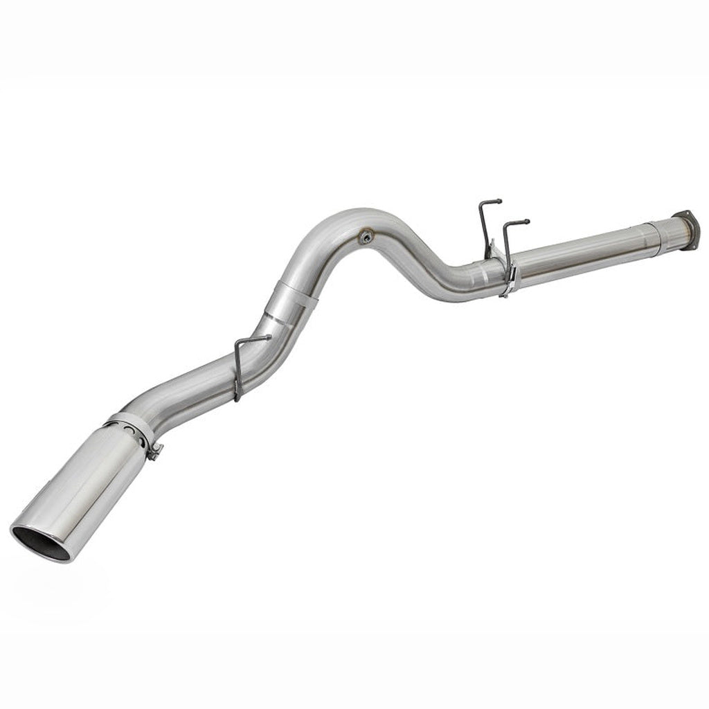 aFe ATLAS DPF-Back Aluminized Steel Exhaust System - 5 in, Polished Tip | 2017-2022 Ford F250 Super Duty