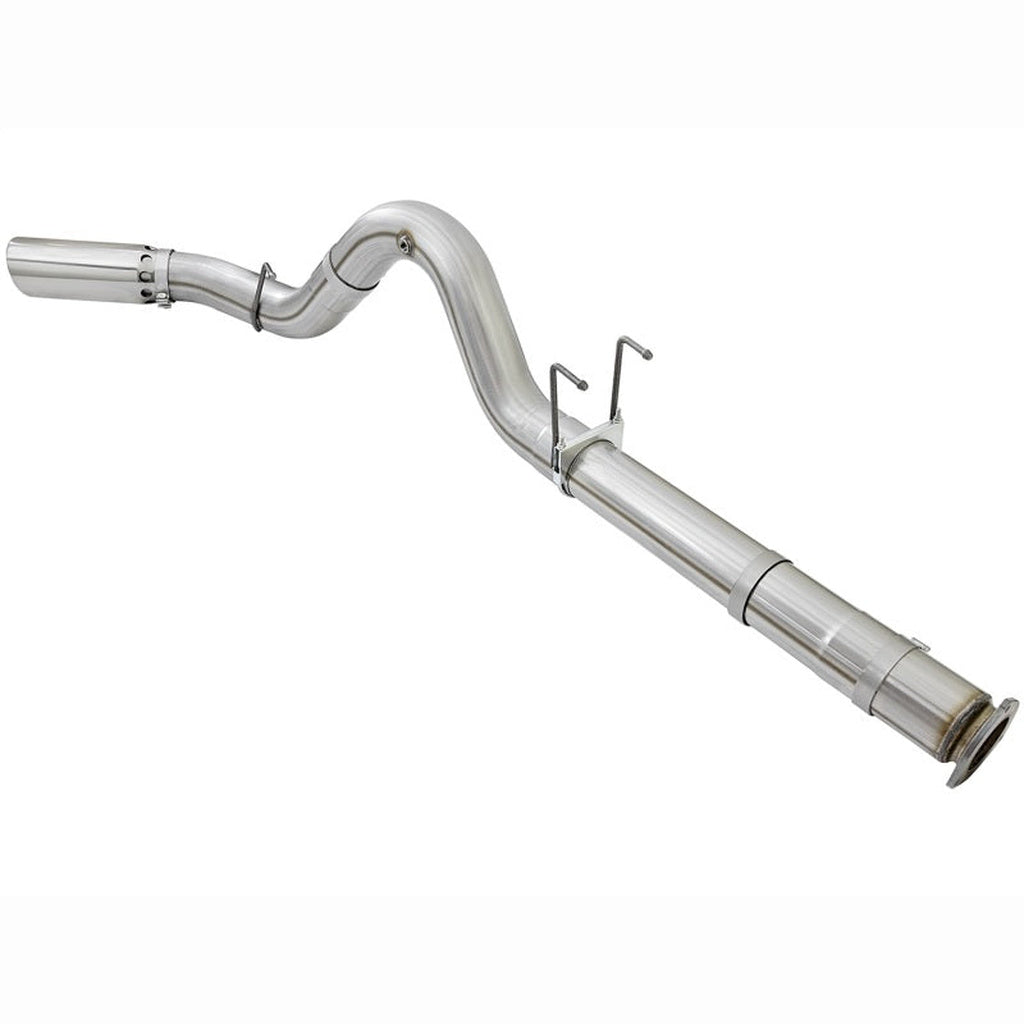 aFe ATLAS DPF-Back Aluminized Steel Exhaust System - 5 in, Polished Tip | 2017-2022 Ford F250 Super Duty
