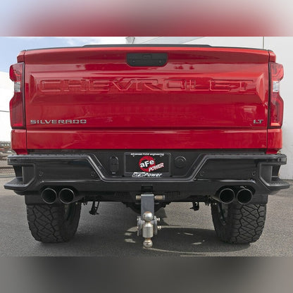 aFe Vulcan Series DPF-Back Exhaust System - 3 in 304 SS, Black Tip | 2023-2025 Chevy Silverado 1500