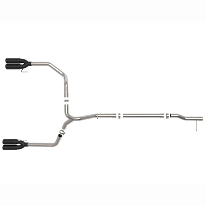 aFe Vulcan Series DPF-Back Exhaust System - 3 in 304 SS, Black Tip | 2023-2025 Chevy Silverado 1500