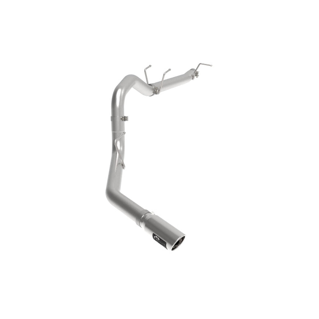 aFe Apollo GT Series Axle-Back Exhaust - 3.5 in 409 SS, Polished Tip, No Muffler | 2017-2022 Ford F250 Super Duty