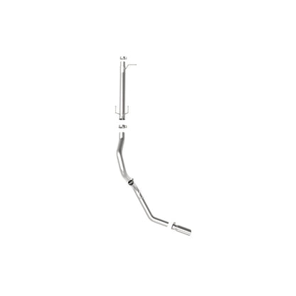 aFe Apollo GT Series Axle-Back Exhaust - 3.5 in 409 SS, Polished Tip, No Muffler | 2017-2022 Ford F250 Super Duty