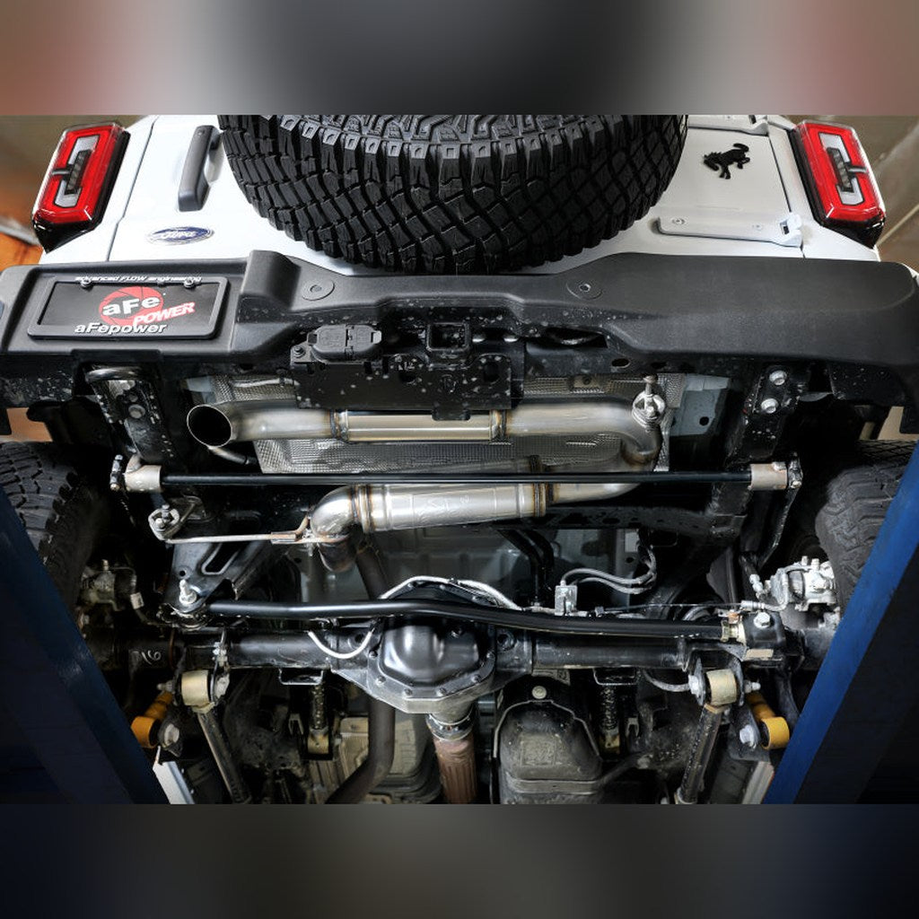 aFe Apollo GT Series 3in 409 Stainless Hi-Tuck Axle-Back Exhaust | 2021-2025 Ford Bronco