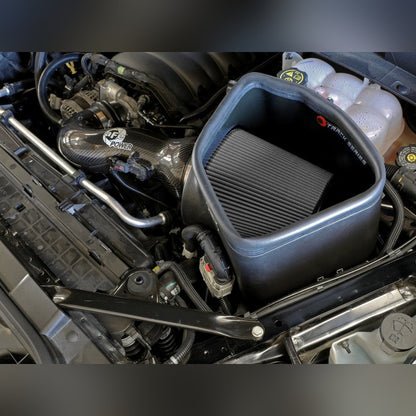 aFe Track Series Carbon Fiber Cold Air Intake System w/ Pro Dry S Filters - 5.3L/6.2L | 2019-2026 Chevy Silverado 1500